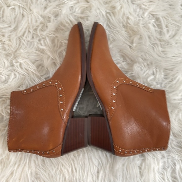 DOLCE VITA Tobin Studded Leather Bootie Brown Side Zip Size 6 NEW - Picture 9 of 16